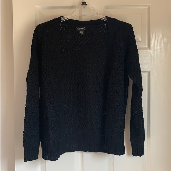 Poof! Sweaters - Black cardigan